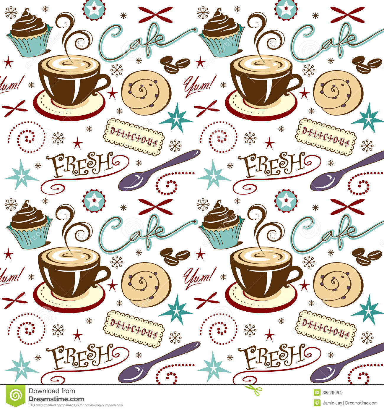 Detail Cafe Background Vector Nomer 13