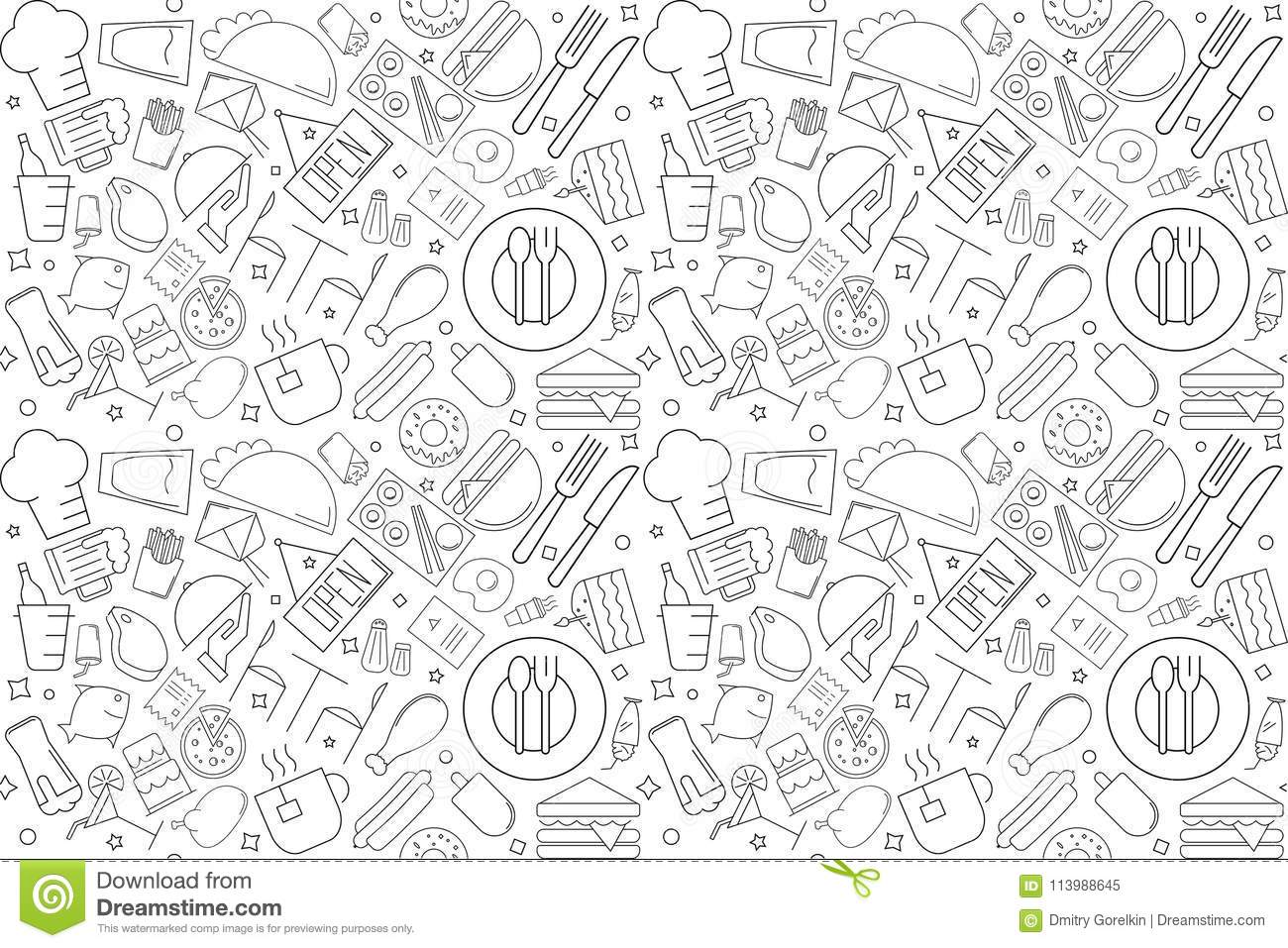 Detail Cafe Background Vector Nomer 31