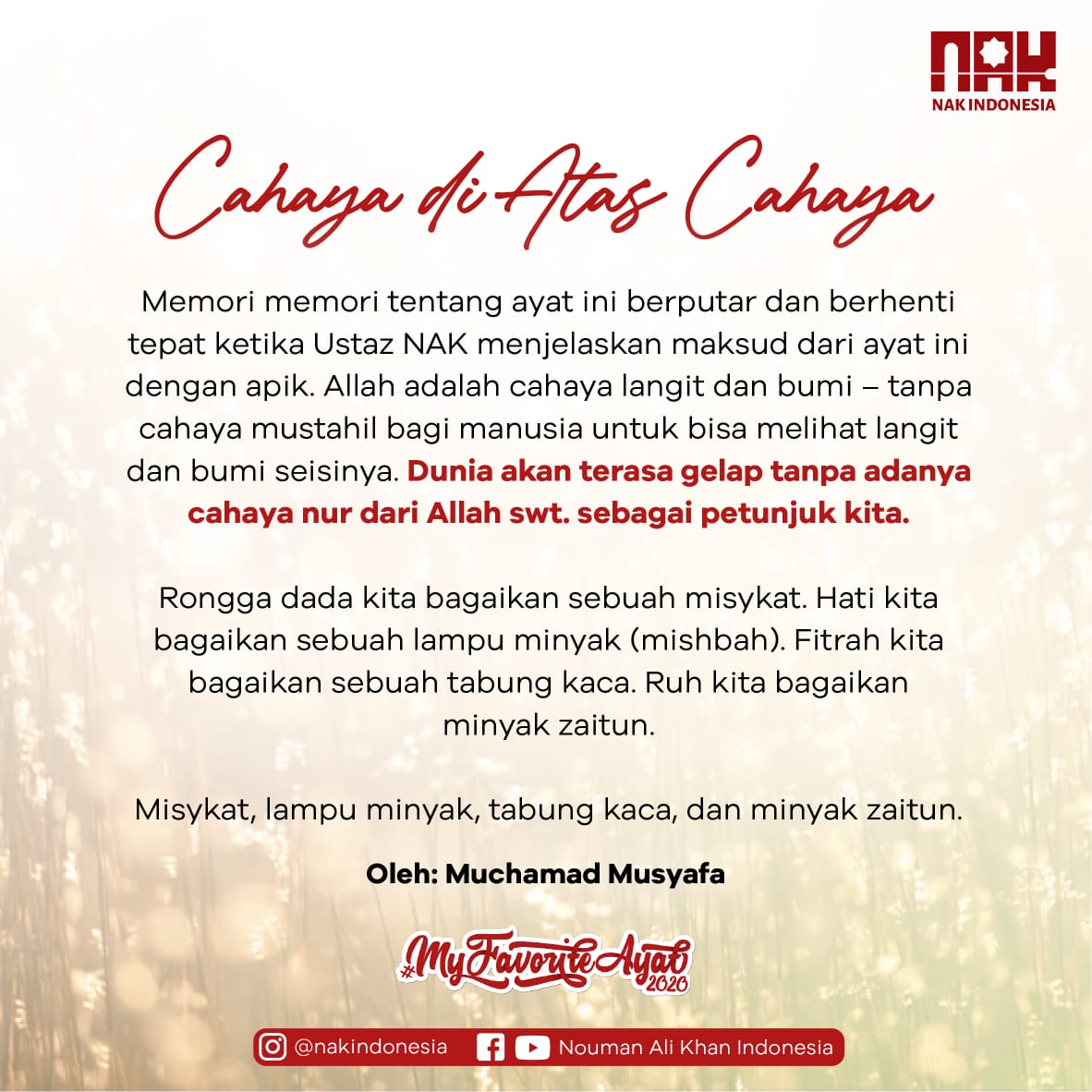 Detail Cahaya Allah Swt Nomer 52