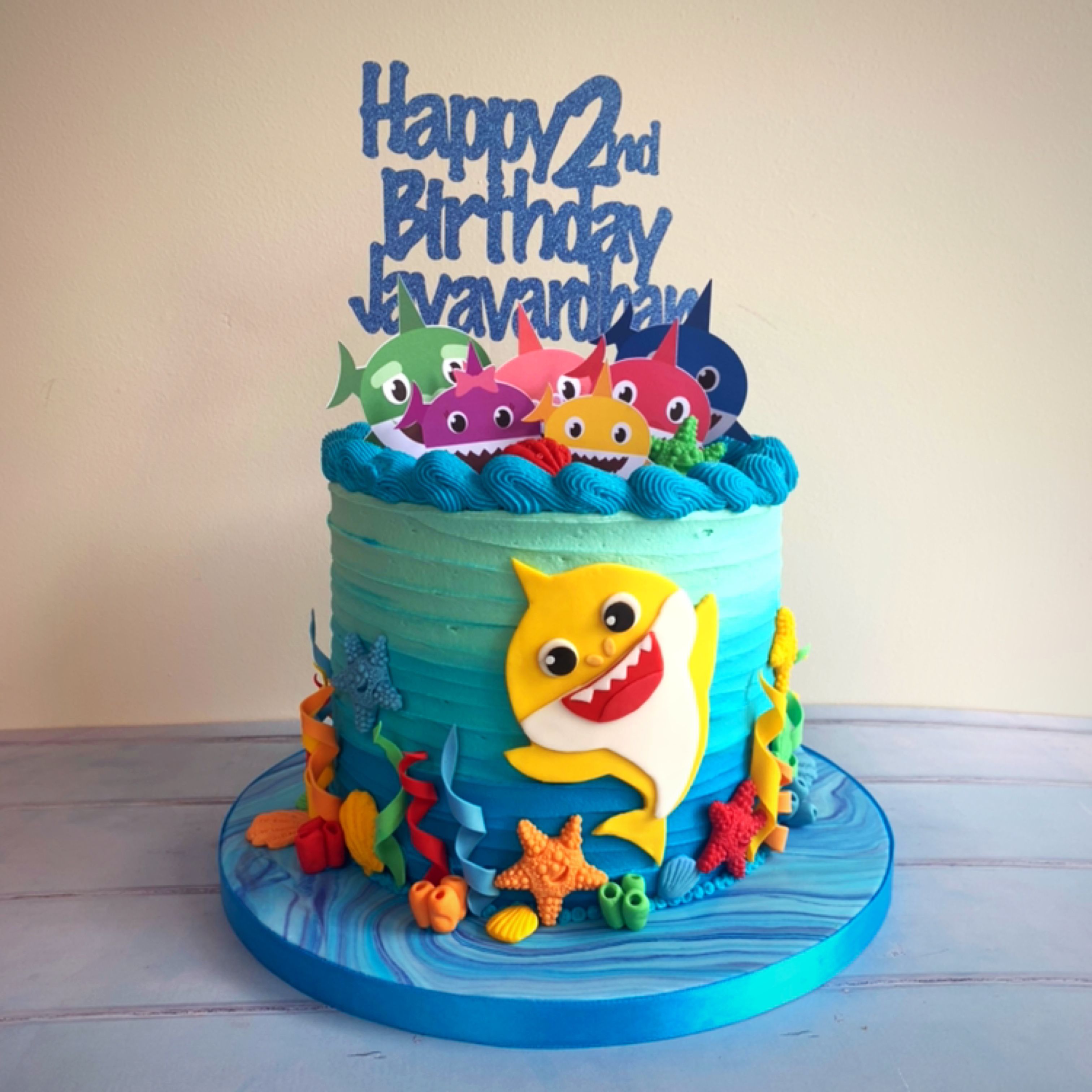 Cake Gambar Baby Shark - KibrisPDR