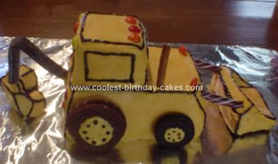 Detail Cake Gambar Cream Truck Cake Gambar Cream Backhoe Nomer 10