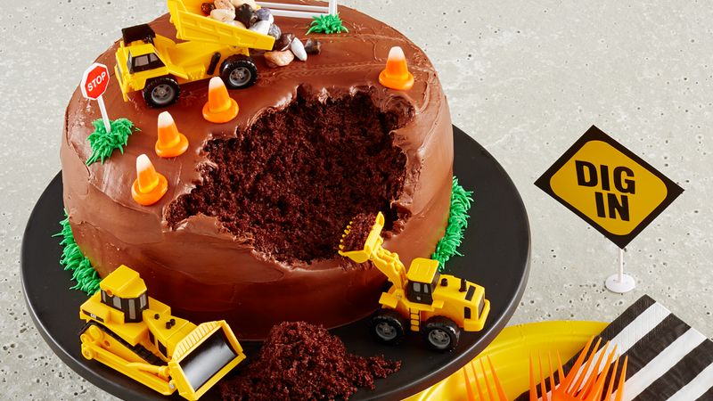 Detail Cake Gambar Cream Truck Cake Gambar Cream Backhoe Nomer 14