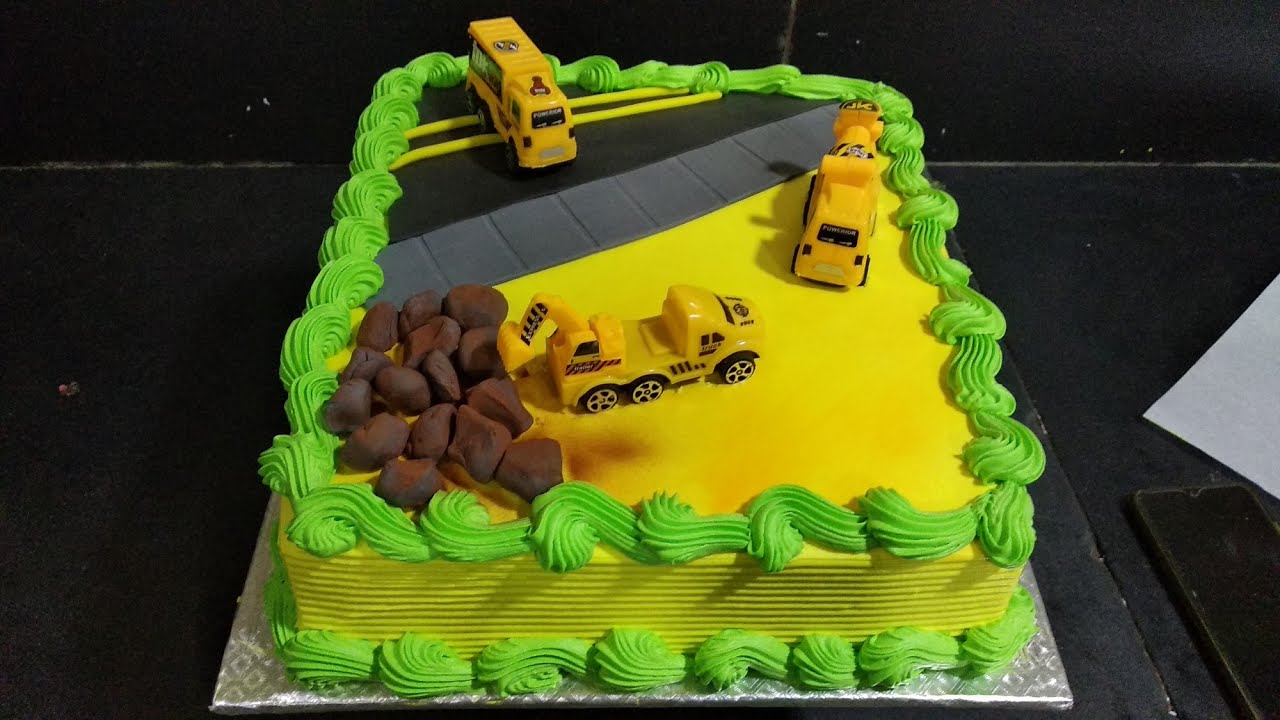 Detail Cake Gambar Cream Truck Cake Gambar Cream Backhoe Nomer 19