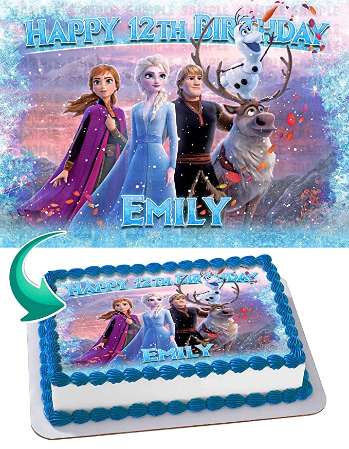 Detail Cake Gambar Frozen Frozen Edible Print Cake Nomer 23