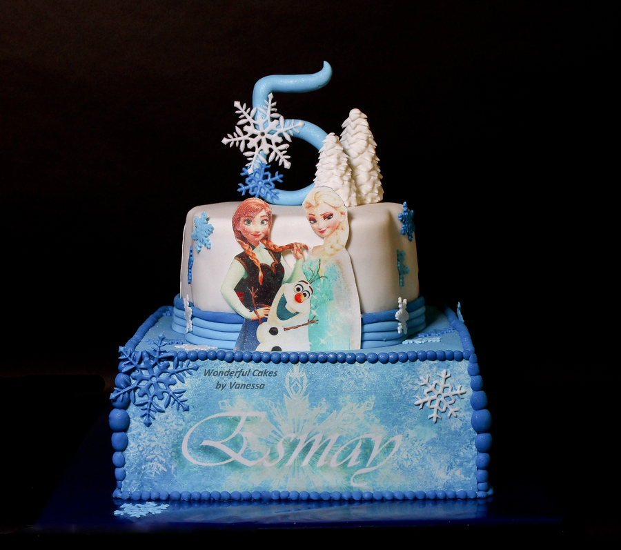 Detail Cake Gambar Frozen Frozen Edible Print Cake Nomer 46