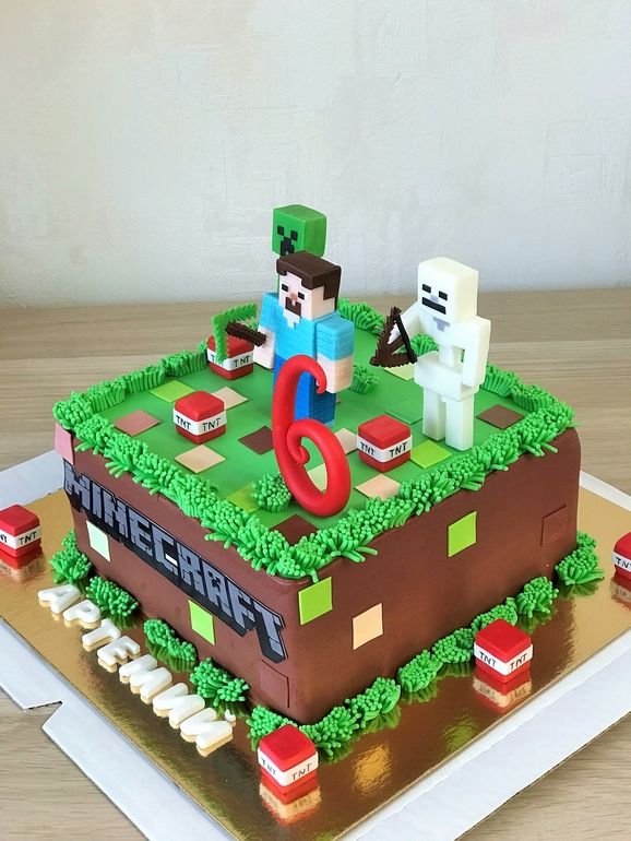 Cake Gambar Minecraft - KibrisPDR