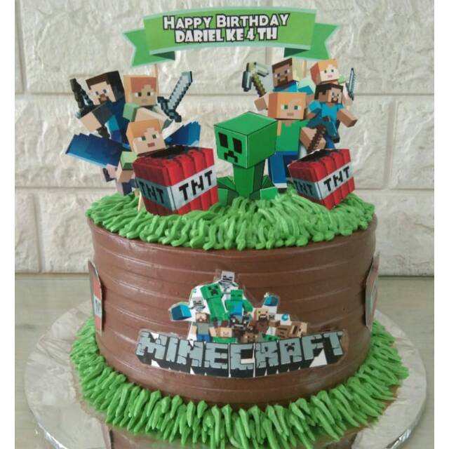 Detail Cake Gambar Minecraft Nomer 25