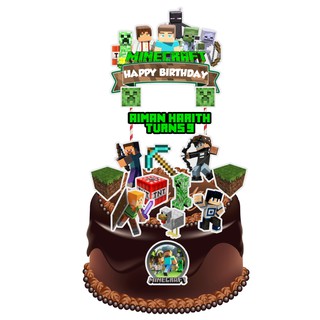 Detail Cake Gambar Minecraft Nomer 28