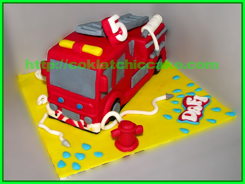 Detail Cake Gambar Mobil Pemadam Kebakaran Nomer 3