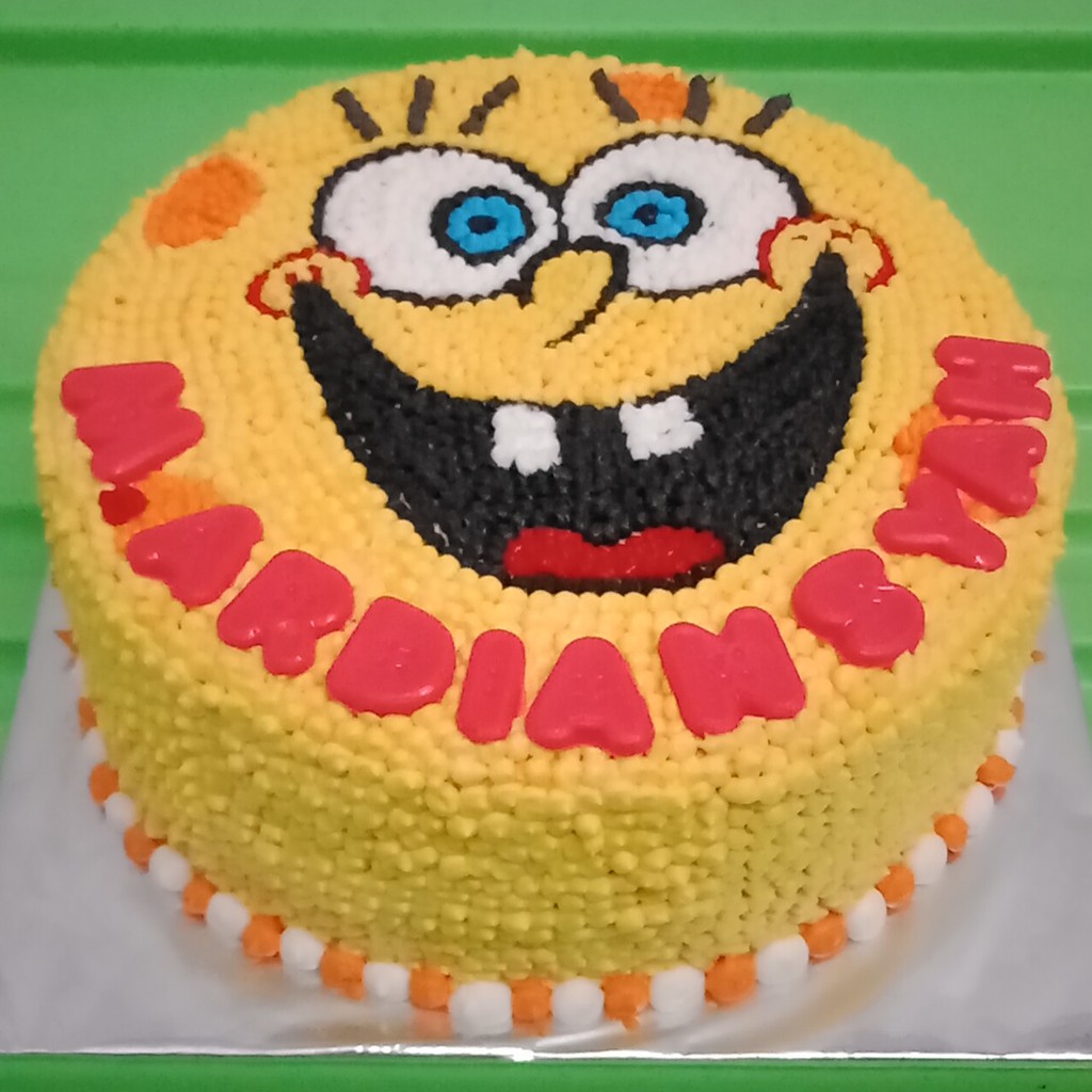 Detail Cake Karakter Spongebob Nomer 9