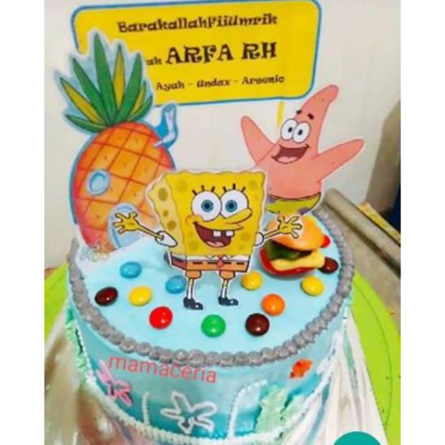 Detail Cake Karakter Spongebob Nomer 10