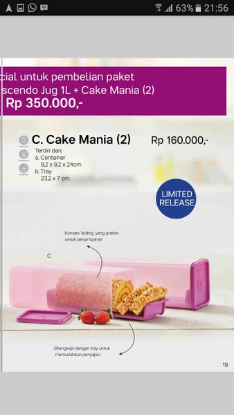 Detail Cake Mania Tupperware Nomer 7