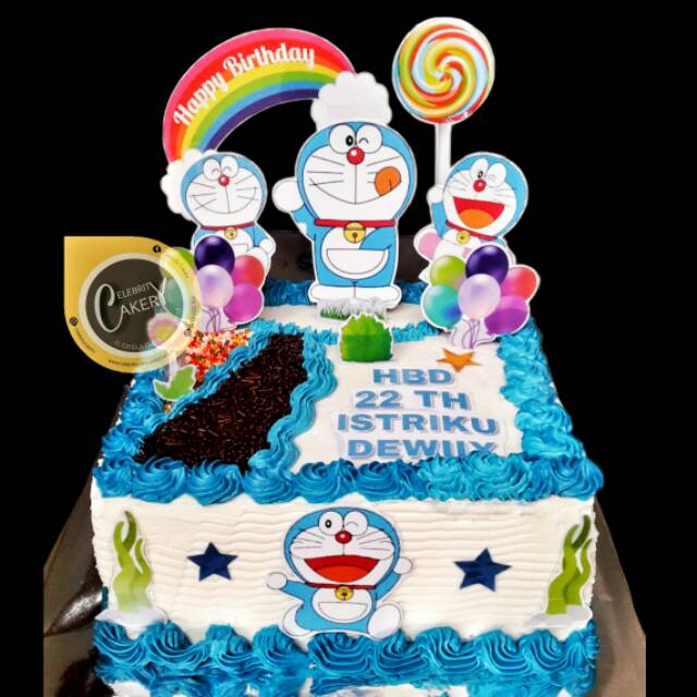 Detail Cake Ulang Tahun Doraemon Nomer 8