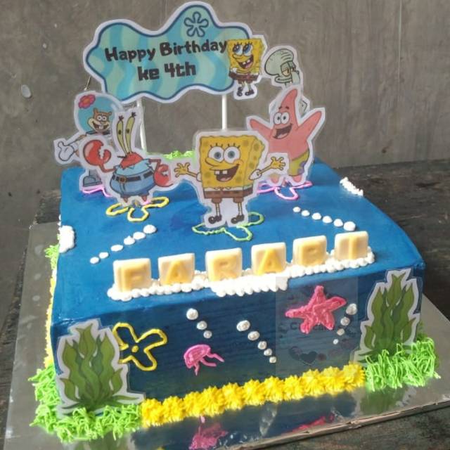 Detail Cake Ultah Spongebob Nomer 11