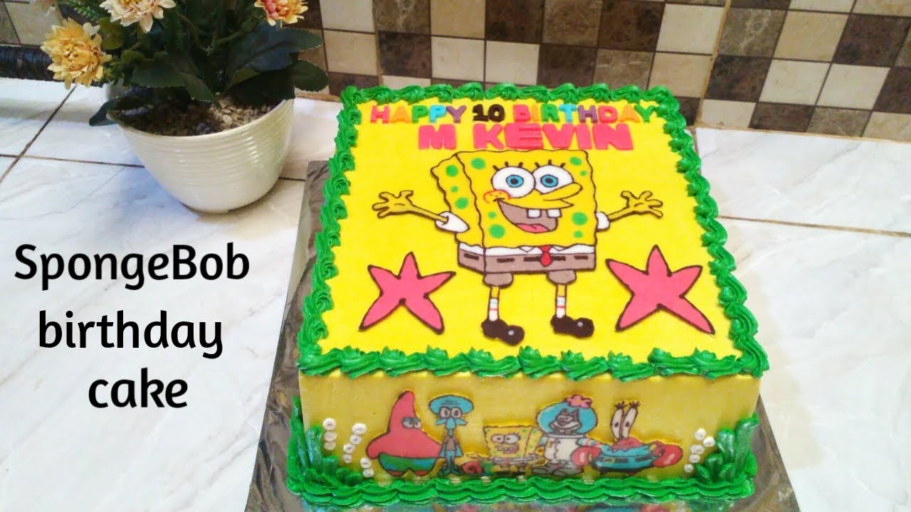 Detail Cake Ultah Spongebob Nomer 14