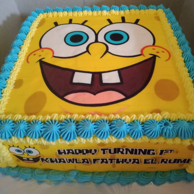 Detail Cake Ultah Spongebob Nomer 17