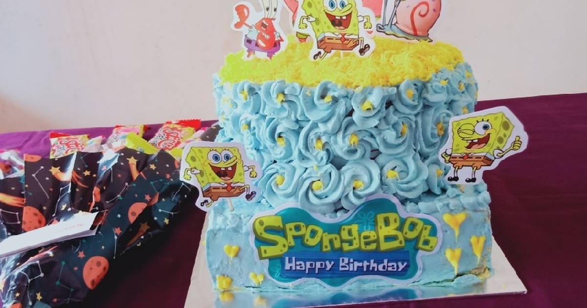Detail Cake Ultah Spongebob Nomer 37