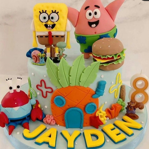 Detail Cake Ultah Spongebob Nomer 47