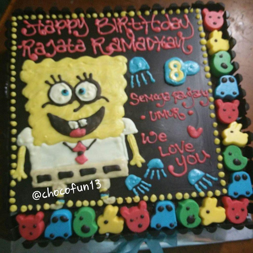 Detail Cake Ultah Spongebob Nomer 58