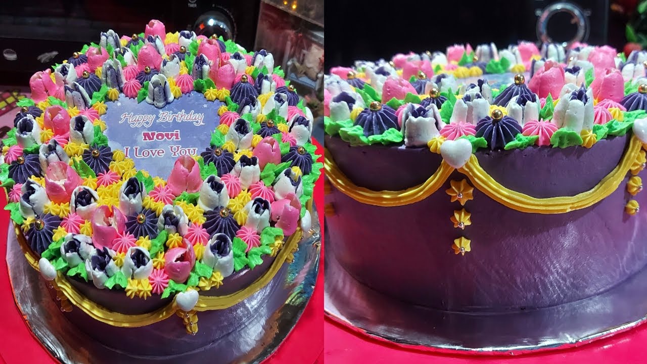 Detail Cake Ultah Warna Ungu Nomer 21