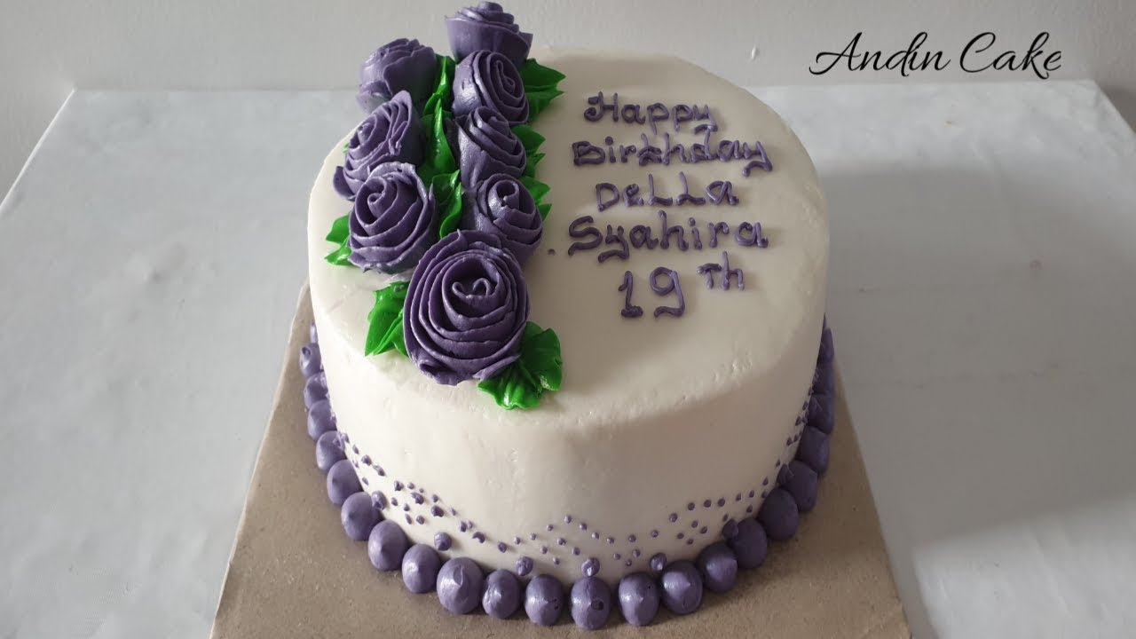 Detail Cake Ultah Warna Ungu Nomer 26