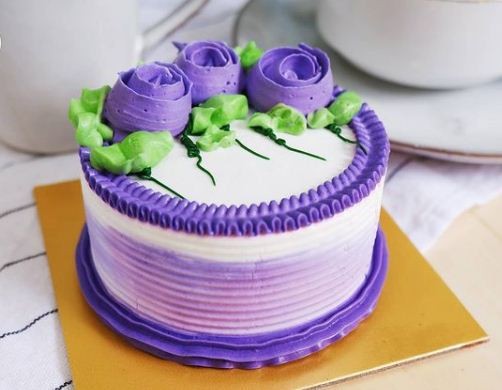 Detail Cake Ultah Warna Ungu Nomer 6