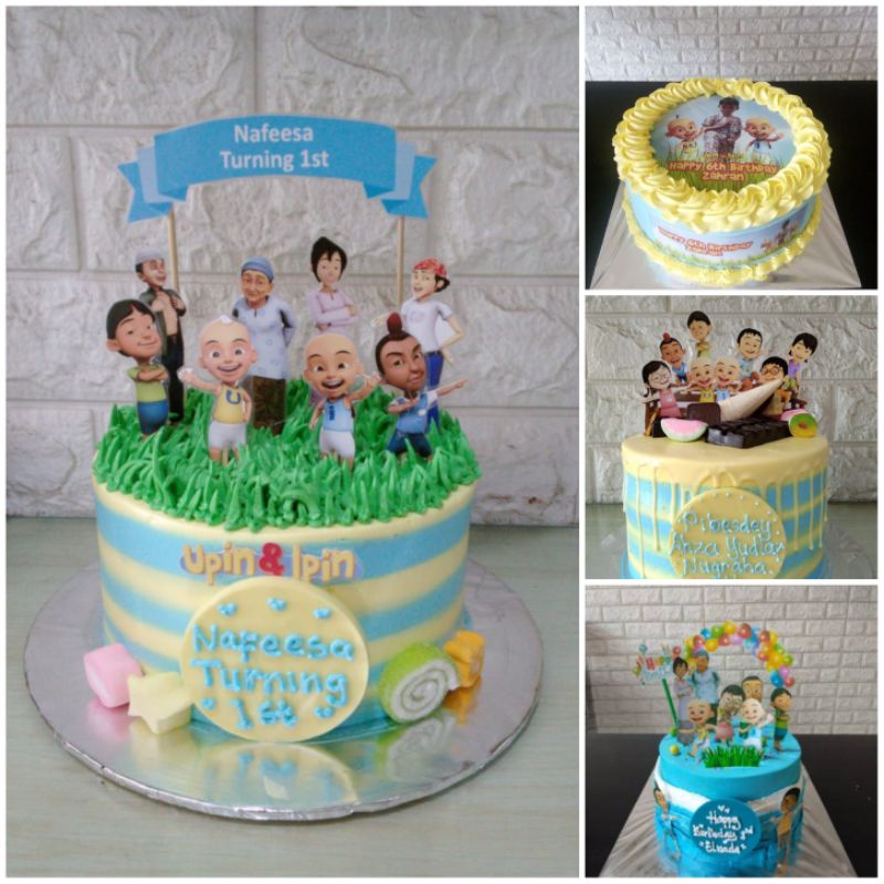 Detail Cake Upin Ipin Nomer 37