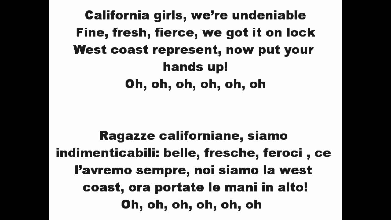 Detail California Gurls Lirik Nomer 5