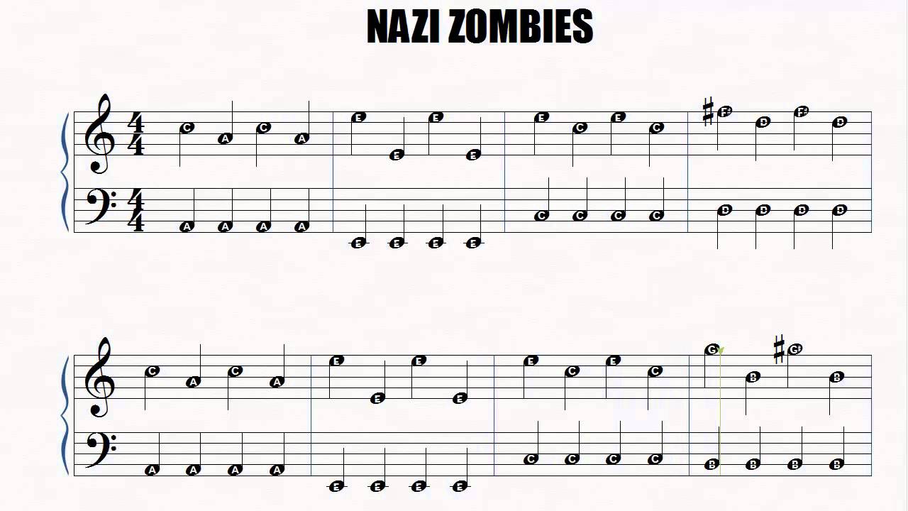 Detail Call Of Duty Zombies Piano Notes Nomer 24