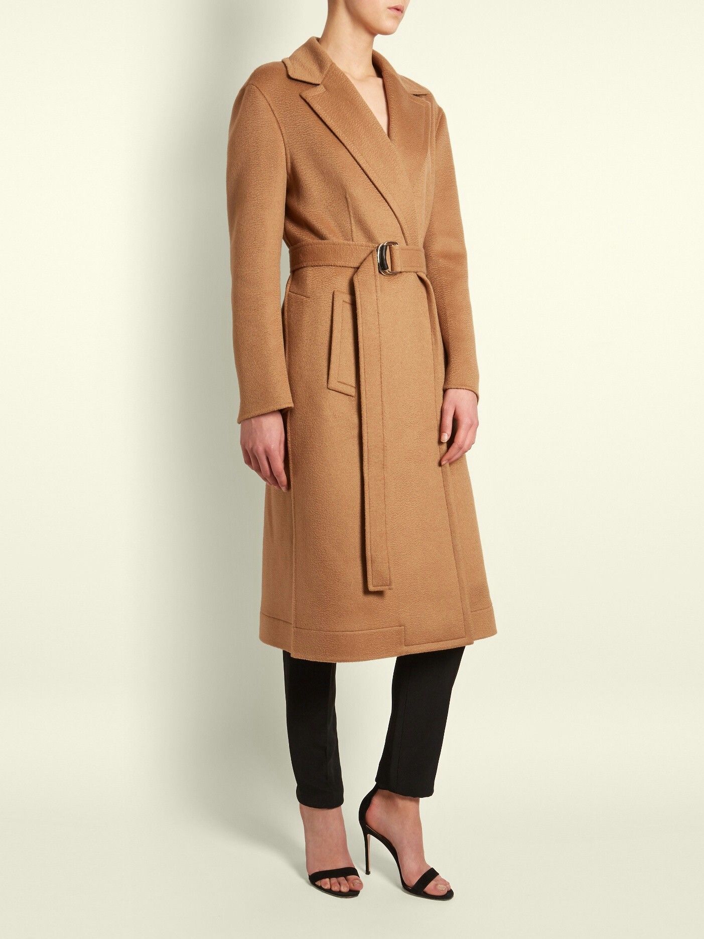 Detail Calvin Klein Camel Pea Coat Nomer 21