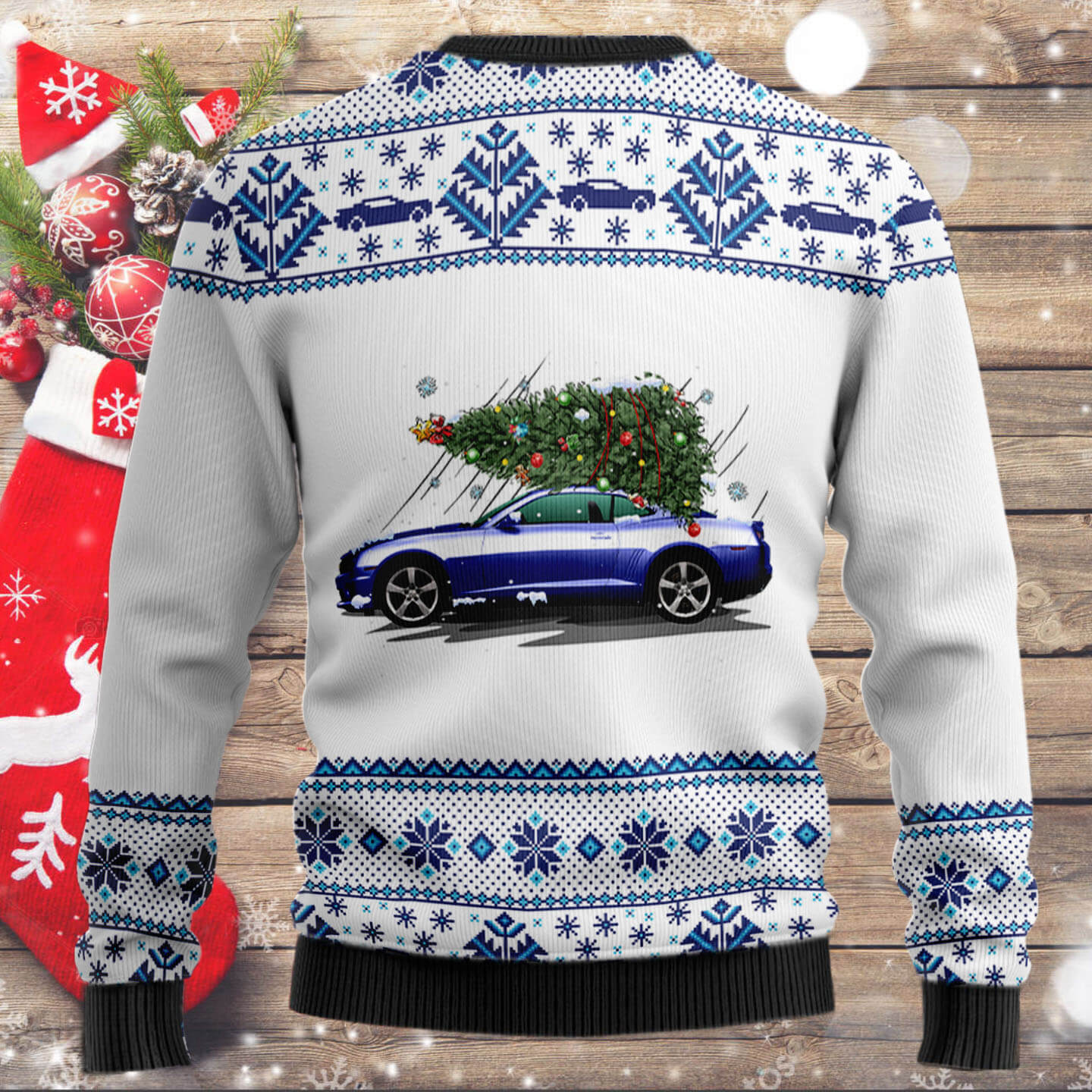 Detail Camaro Christmas Sweater Nomer 14