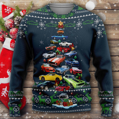 Detail Camaro Christmas Sweater Nomer 9