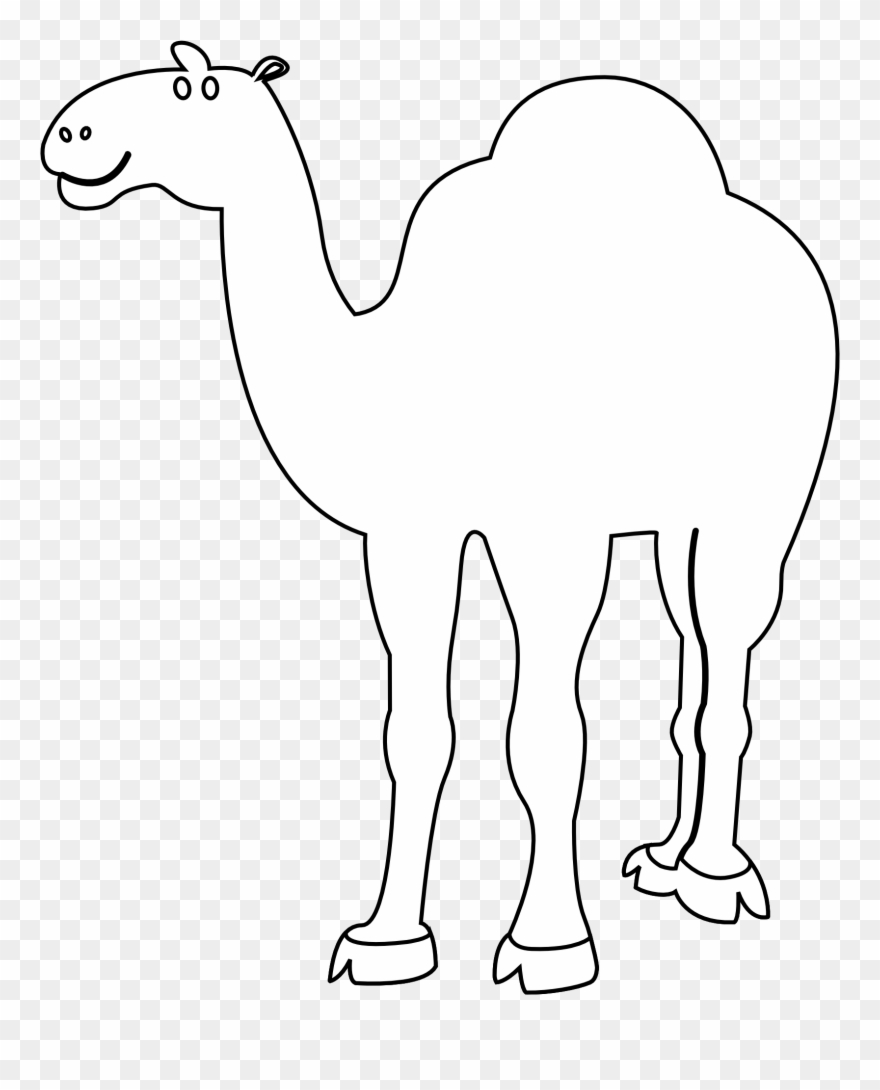 Detail Camel Black And White Clipart Nomer 2