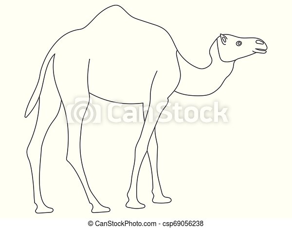 Detail Camel Black And White Clipart Nomer 51