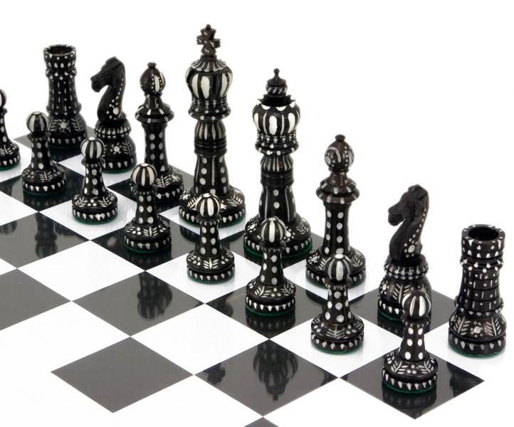 Detail Camel Bone Chess Set Nomer 2