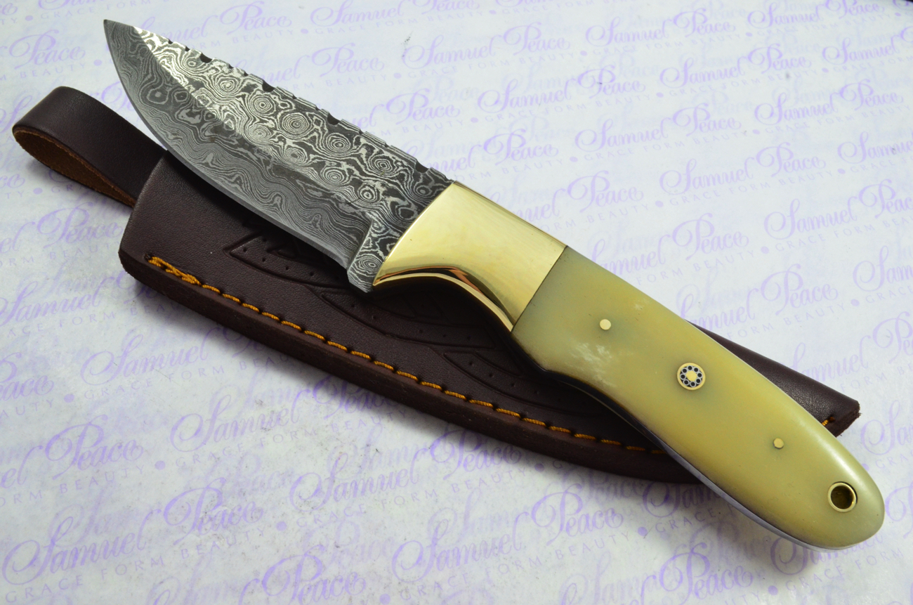 Detail Camel Bone Knife Scales Nomer 16