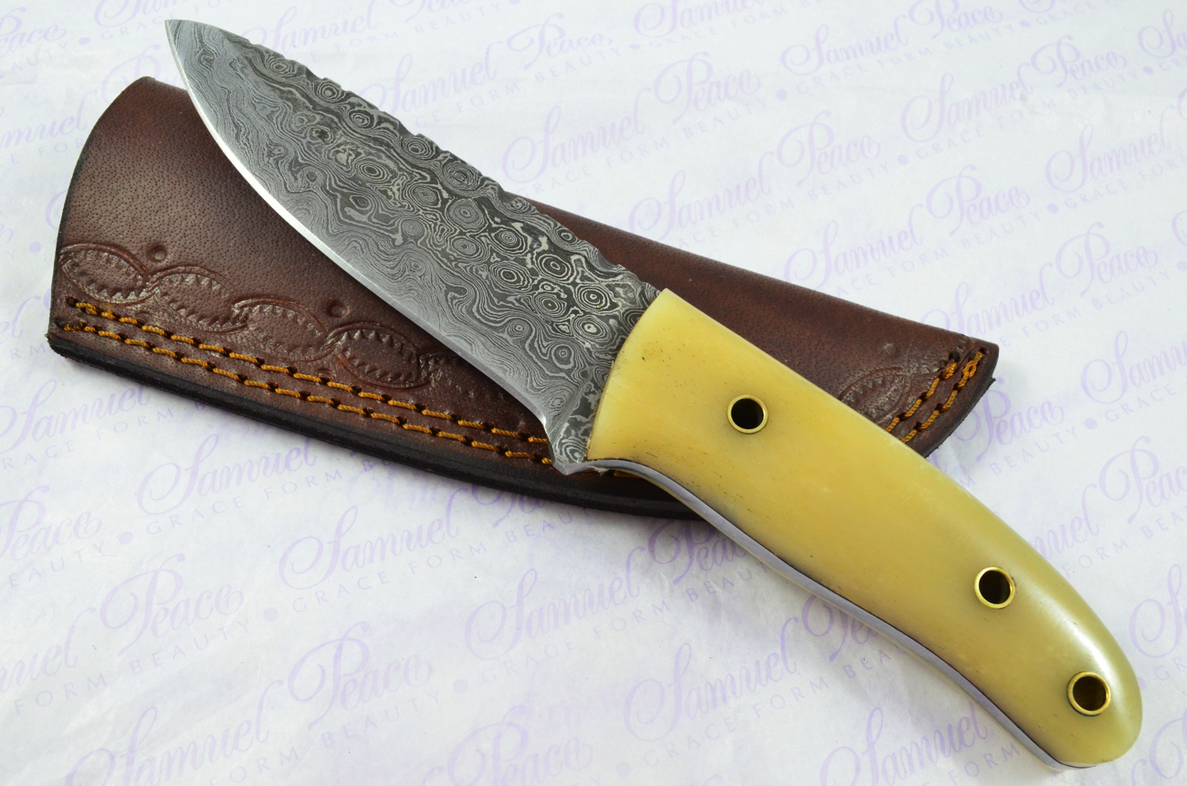 Detail Camel Bone Knife Scales Nomer 30