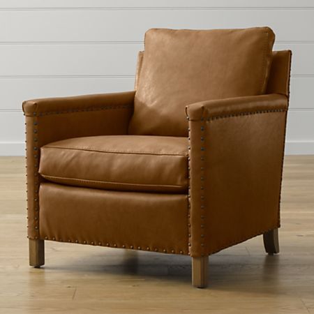 Detail Camel Leather Rocking Chair Nomer 31