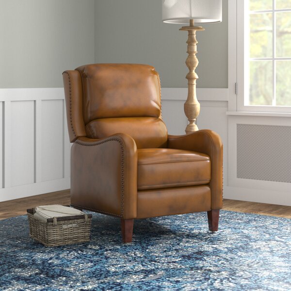 Detail Camel Leather Rocking Chair Nomer 36