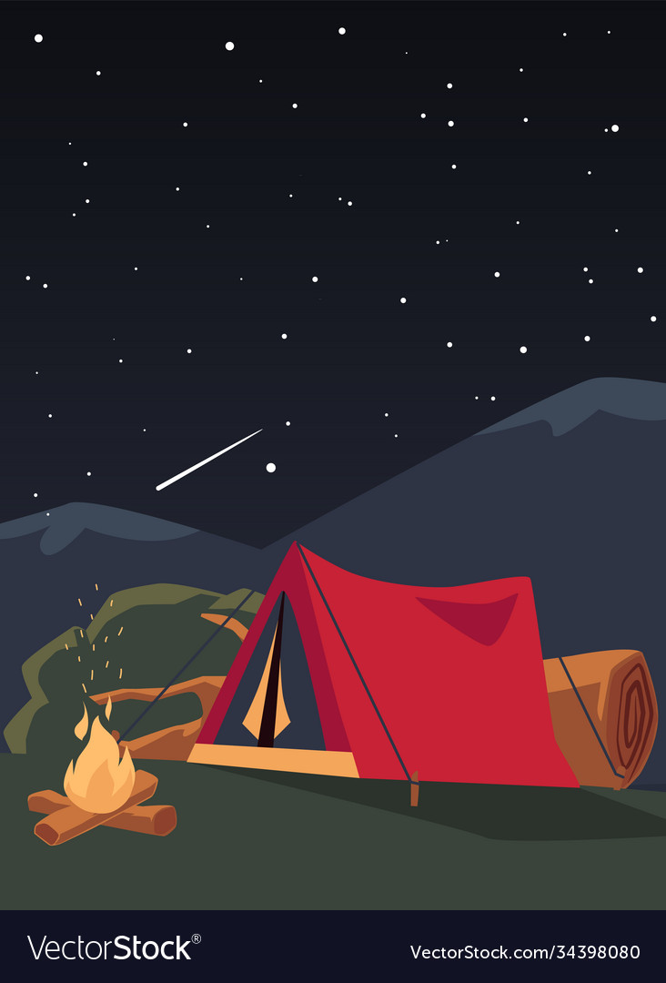 Detail Camping Background Vector Nomer 20
