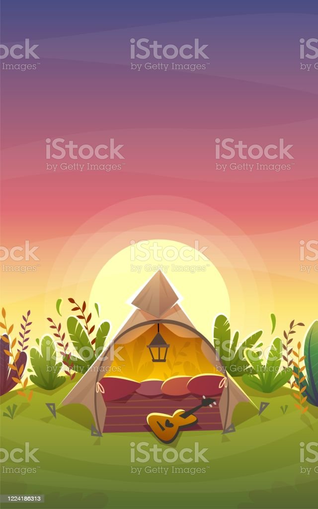 Detail Camping Background Vector Nomer 45