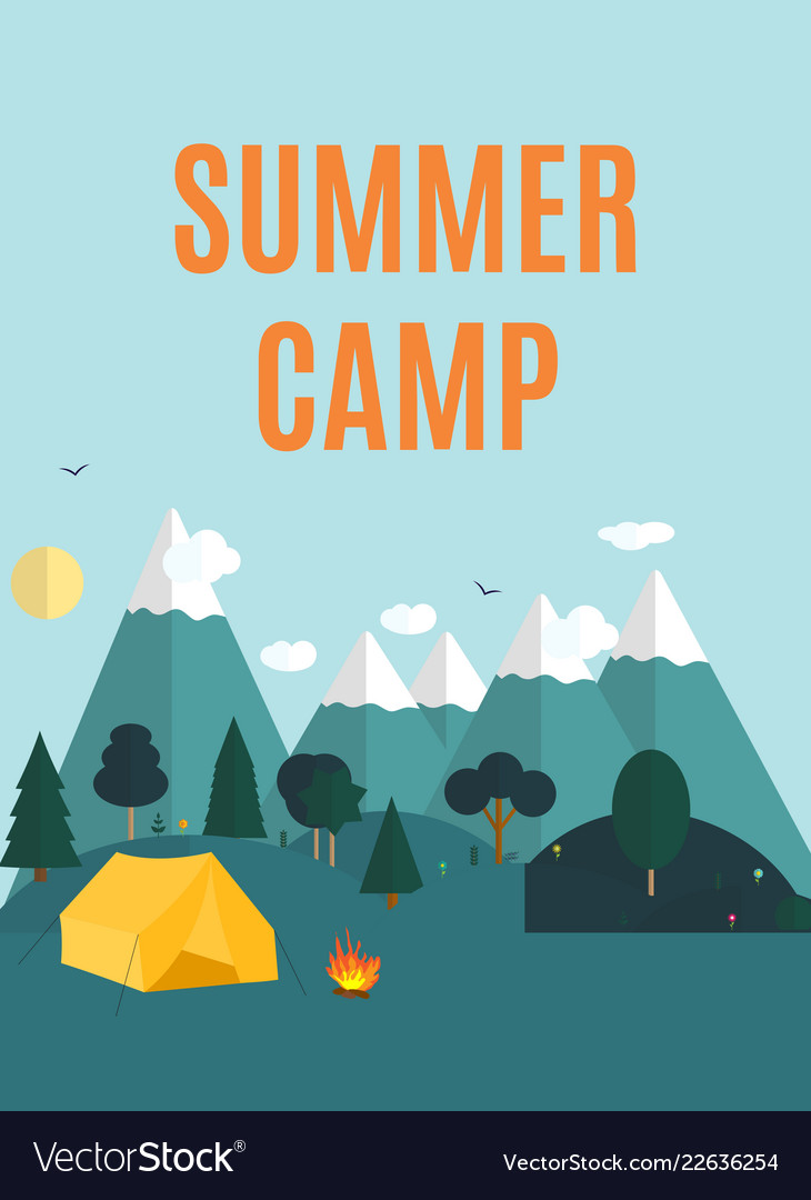 Detail Camping Background Vector Nomer 48