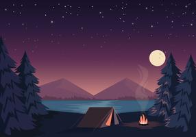 Detail Camping Background Vector Nomer 6