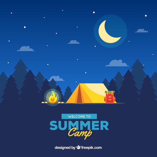 Detail Camping Background Vector Nomer 52