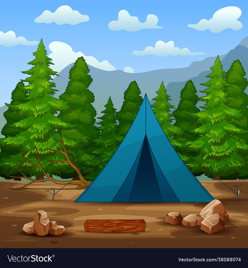 Detail Camping Background Vector Nomer 56