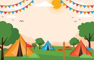 Detail Camping Background Vector Nomer 7
