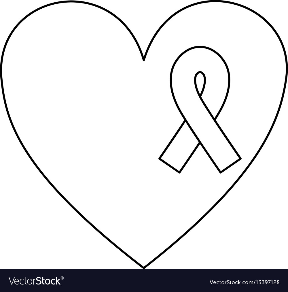 Detail Cancer Ribbon Heart Clipart Nomer 11