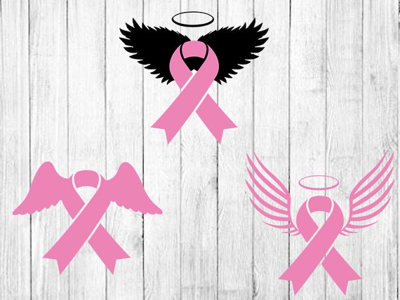 Detail Cancer Ribbon With Wings Clipart Nomer 25