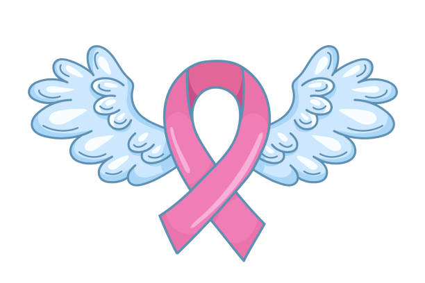 Detail Cancer Ribbon With Wings Clipart Nomer 40