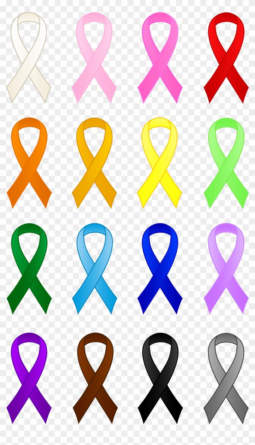 Detail Cancer Ribbons Clip Art Nomer 9